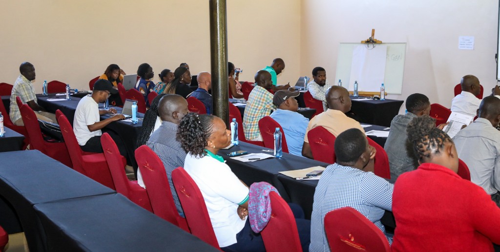 Seminar room with participants in Awelo, Siaya County